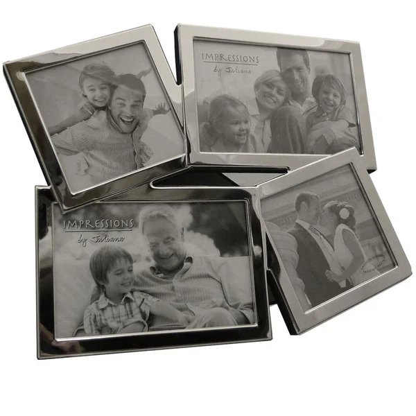 Impressions Silver Overlapping Multi-Aperture Photo Frame