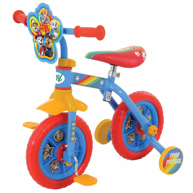 Paw Patrol 2-in-1 10 Inch Wheel Training Bike for Children