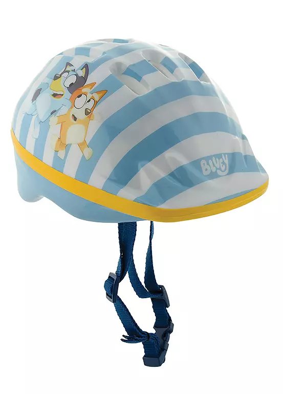 Bluey Kids Bike Helmet with Adjustable Dial Fitting - Blue, Head Size 48-52cm