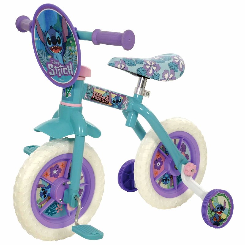 Stitch 2-in-1 10" Wheel Size Training Bike for Kids Aged 2-4