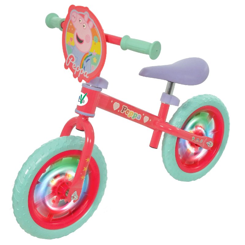 Peppa Pig 12 Inch Balance Bike with Light Up Wheels