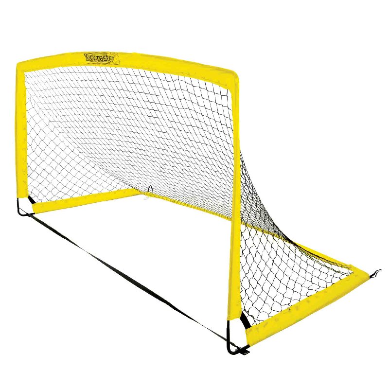 Kickmaster Fibreglass Flexi Football Goal with 3-Ply Net and Ground Pegs