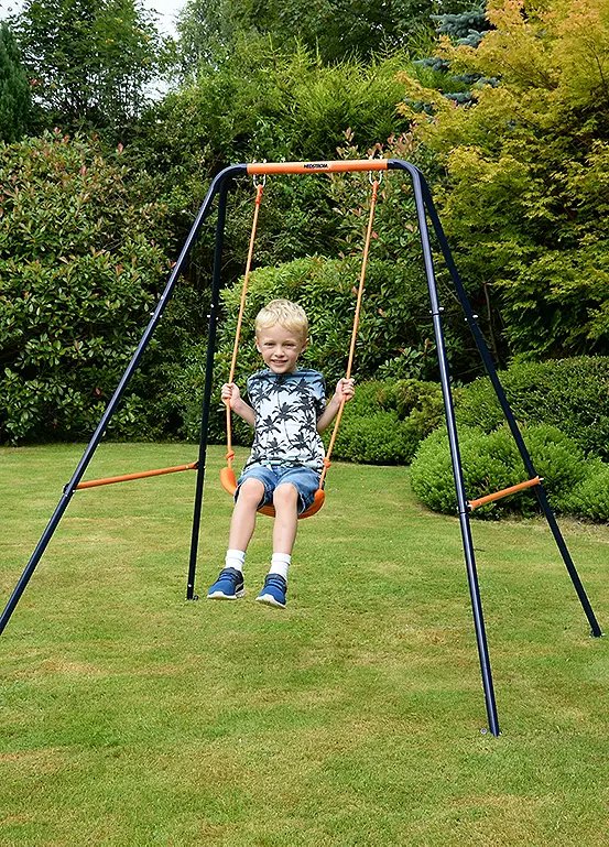 Hedstrom Single Swing with Blow-Moulded Seat and Ground Anchors