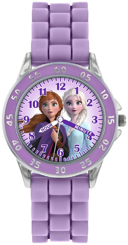 Disney Frozen 2 Purple Silicone Strap Watch with Character Dial Model FZN9505ARG