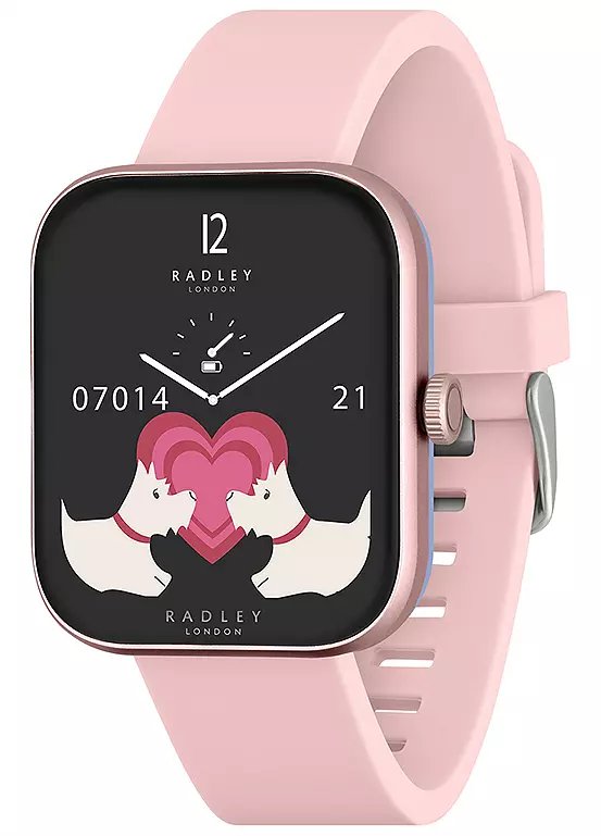 Radley Series 32 Smart Watch with Pink Silicone Strap and Hands-Free Calling