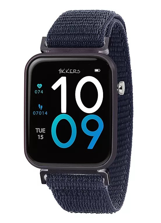 Tikkers Series 13 Smart Watch with Navy Riptape Strap