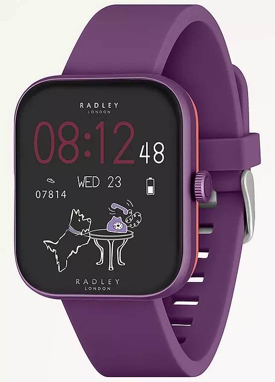 Radley Series 32 Smart Watch with Purple Silicone Strap