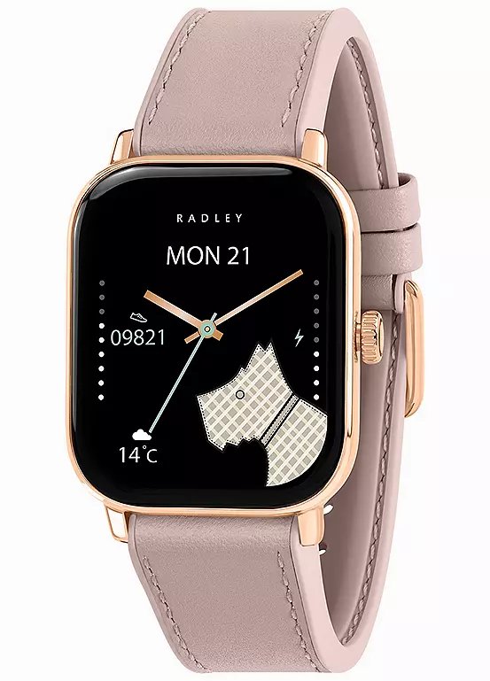 Radley Series 56 Petite Case Smart Watch with Pink Leather Strap