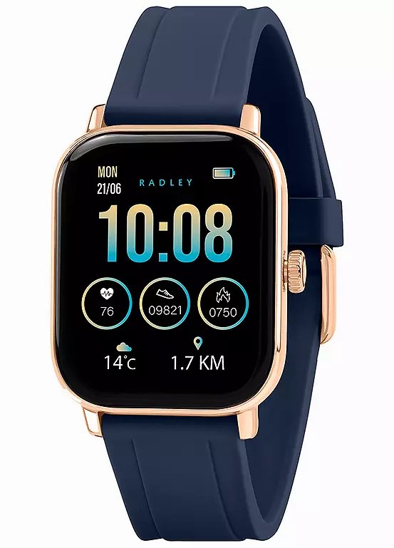 Radley Series 56 Petite Case Smart Watch with Wireless Earbuds Set - Navy
