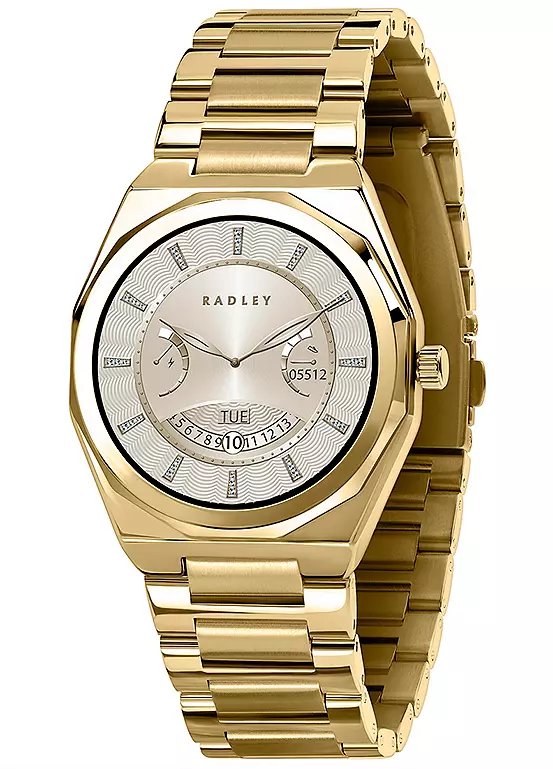 Radley Series 47 AMOLED Smartwatch with Gold Tone Stainless Steel Bracelet