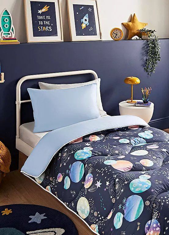 Night Lark Junior Space Adventure 4.5 Tog Coverless Duvet Set - Single