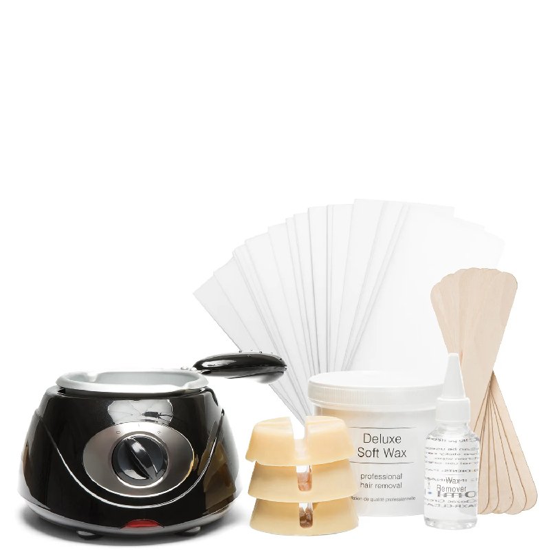 Rio Total Body Waxing Hair Removal Kit with Hard and Soft Wax
