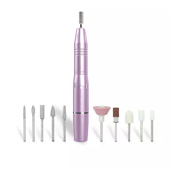 Rio Professional Electric Nail File with 11 Drill Heads and 66 Sanding Bands