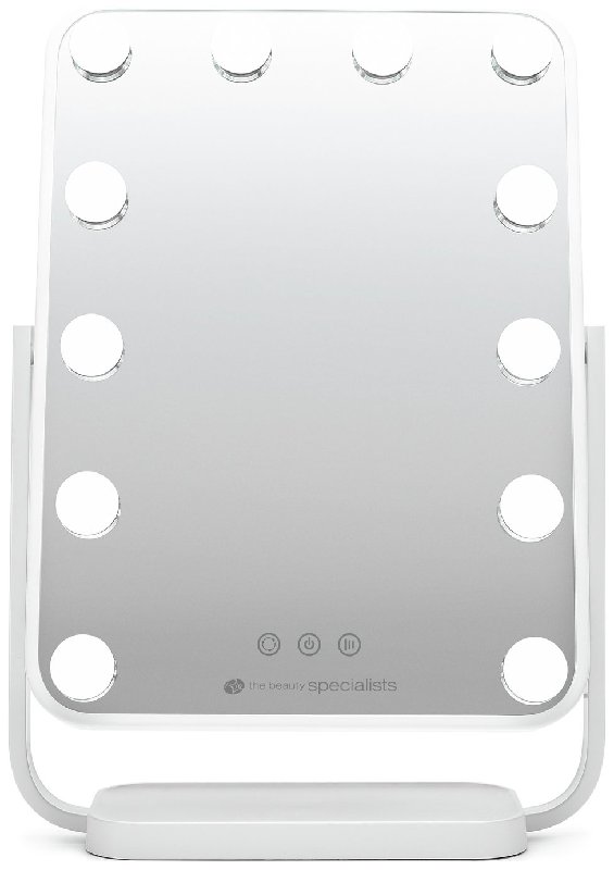 Rio Hollywood Glamour Lighted Dressing Table Mirror with 12 Dimmable LEDs