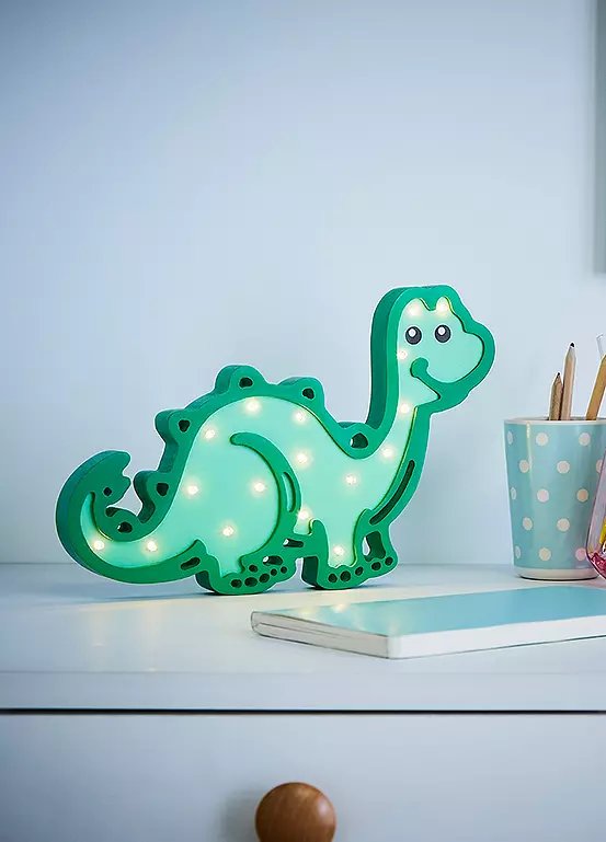 Glow Light Up Dinosaur LED Table Lamp - Green