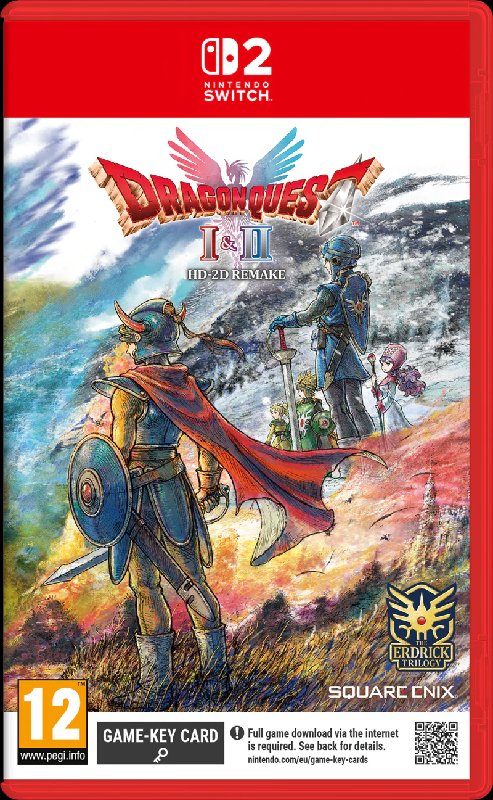 Dragon Quest I & II HD-2D Remake Physical Game Card for Nintendo Switch 2