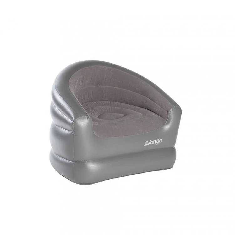 Vango Flocked Inflatable Camping Chair in Nocturne Grey