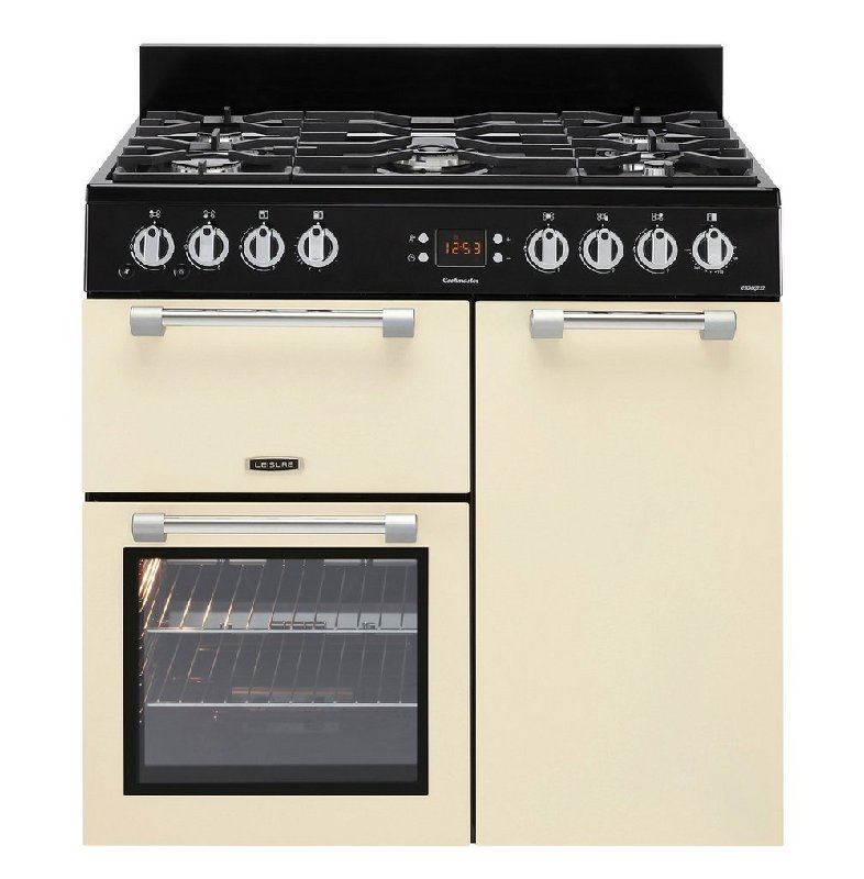 Leisure CK90G232C Cookmaster 90cm Gas Range Cooker with Electric Fan Oven - Cream - 146L Capacity