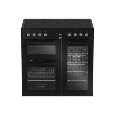 Beko KDVC90K 90cm Double Oven Electric Range Cooker in Black