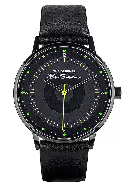 Ben Sherman BS094B Black Strap Watch with Black Dial