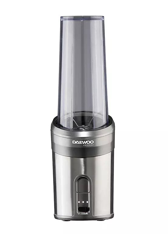 Daewoo 200W Pro Bullet One Touch Cordless Blender with Stainless Steel Blade, 750ml Capacity, Silver