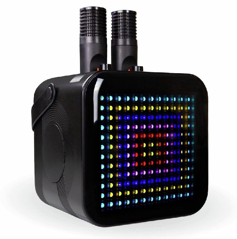 RockJam Pixel Bluetooth Karaoke Machine with Two Wireless Microphones