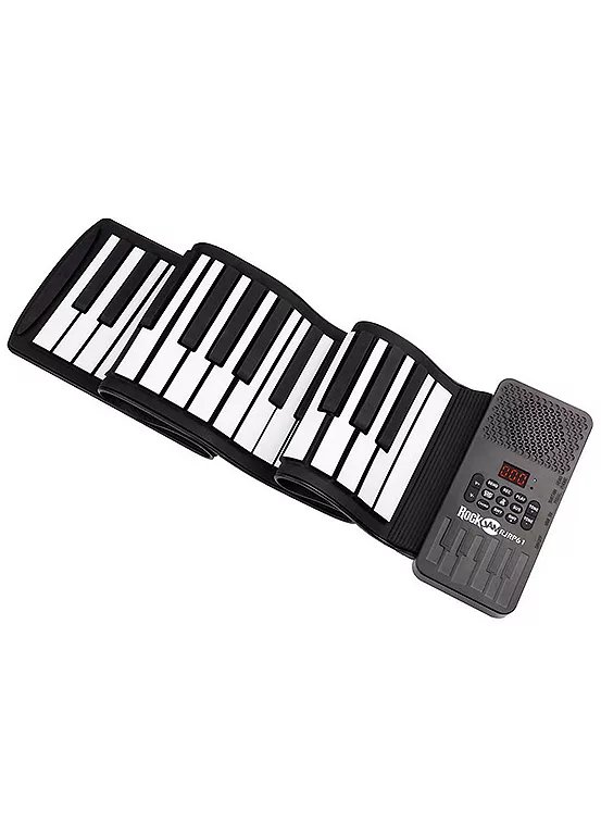 RockJam 61 Key Roll-Up Keyboard Piano with Lessons