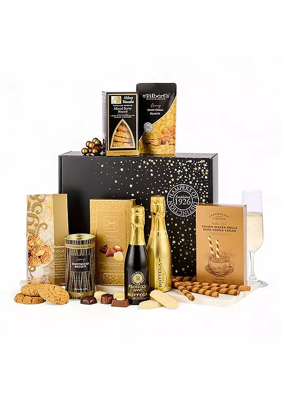 Spicers of Hythe The Sparkle Prosecco Christmas Hamper with Bottega Prosecco Gold & DOC 20cl