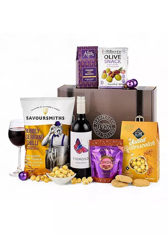 Spicers of Hythe Vegan & Gluten Free Hamper with Wine, Biscuits, Truffles & Snacks