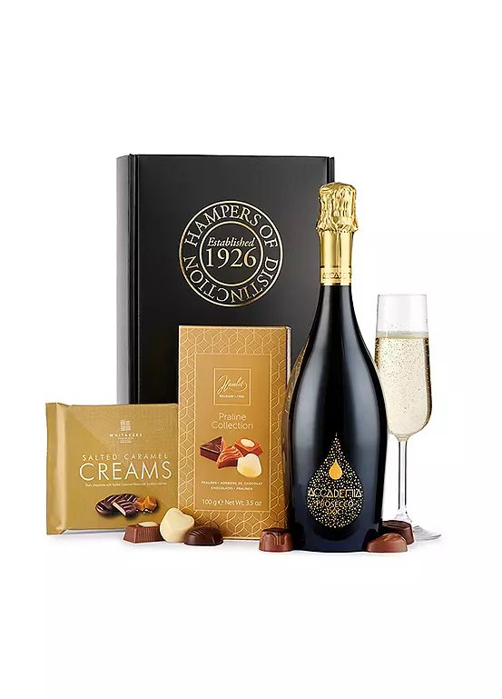 Spicers of Hythe Prosecco and Chocolates Hamper with 75cl Accademia Prosecco DOC