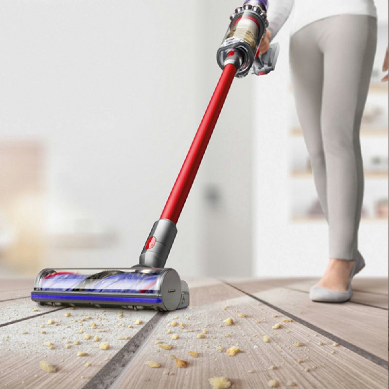 Dyson V11 Extra Cordless Stick Vacuum Cleaner with 60-Minute Run Time in Nickel/Red