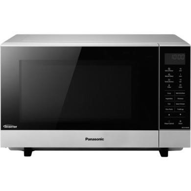 Panasonic 27L Freestanding Solo Flatbed Microwave in Silver