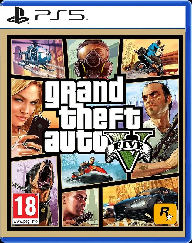 Grand Theft Auto V (PS5) - Standard Edition Physical Disc