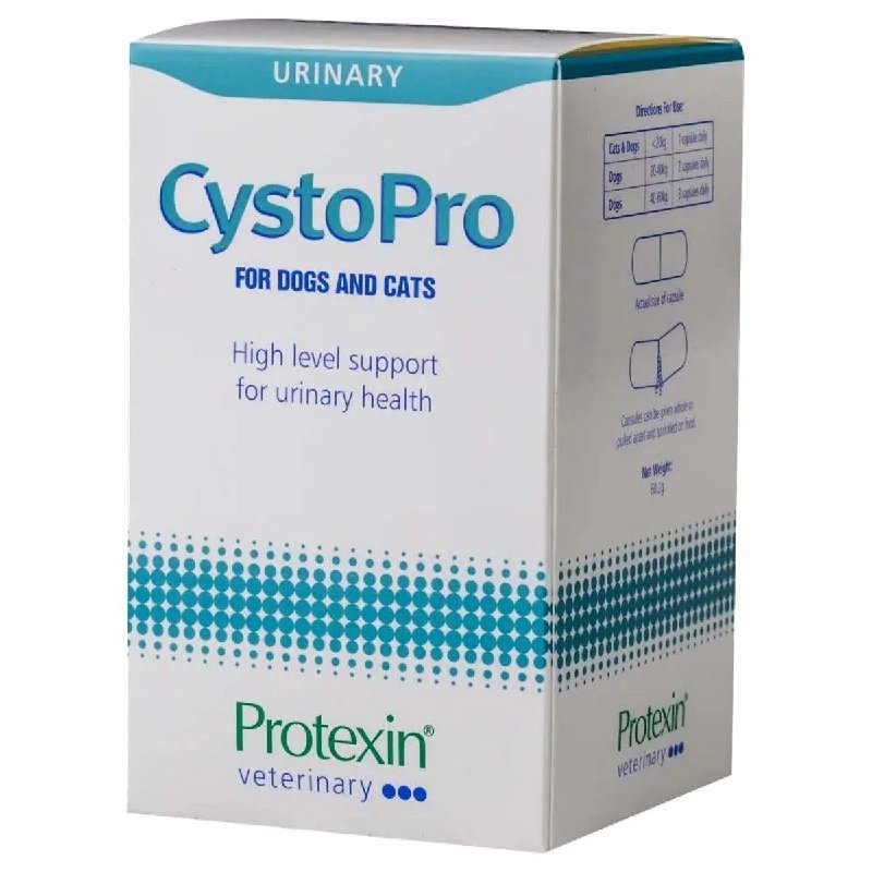 Protexin Cystopro Capsules for Dogs and Cats - 120 Capsules, Chicken Flavour