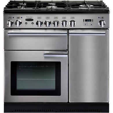 Rangemaster Professional Plus 90cm Dual Fuel Range Cooker in Stainless Steel