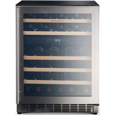 Rangemaster 46 Bottle Dual Zone Wine Cooler - Stainless Steel
