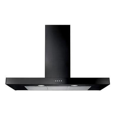 Rangemaster 100cm Slimline Chimney Cooker Hood in Black