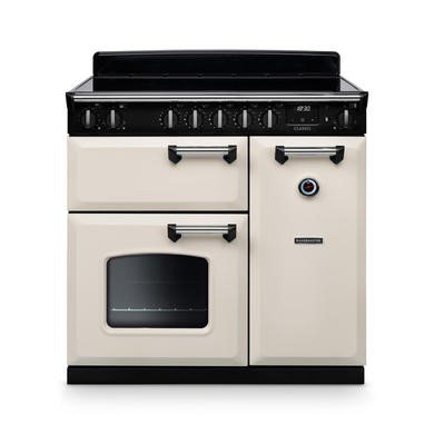 Rangemaster Classic 90cm Induction Range Cooker in Pale Cream