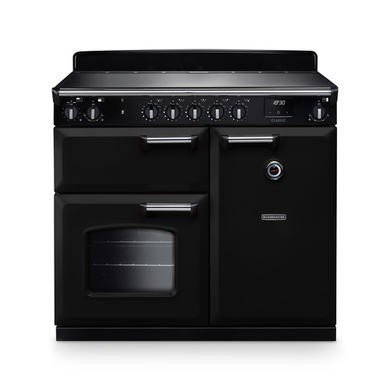 Rangemaster Classic 100cm Range Cooker - Black/Chrome - Dual Oven - Induction Hob - CL100EIPGBL/CM1
