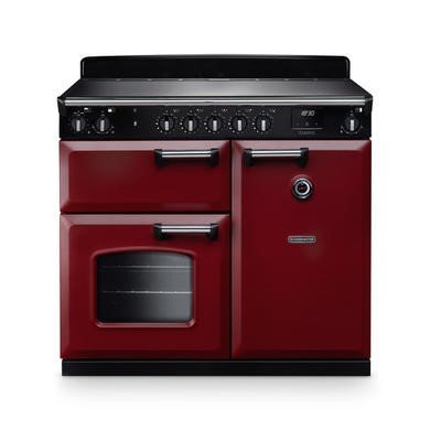Rangemaster Classic 100cm Induction Range Cooker in Bordeaux/Chrome