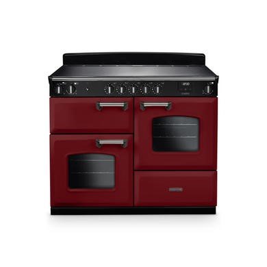 Rangemaster Classic 110cm Range Cooker with Induction Hob in Bordeaux/Chrome