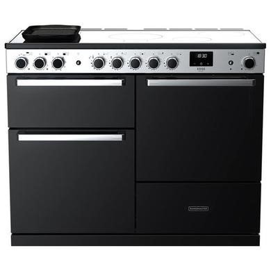 Rangemaster Edge Deluxe 110cm Induction Range Cooker in Black Glass