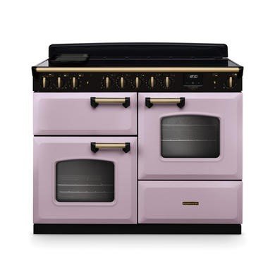 Rangemaster Classic Deluxe 110cm Range Cooker with Induction Hob in Heather/Antique Brass