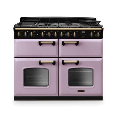Rangemaster Classic Deluxe 110cm Dual Fuel Range Cooker - Heather & Antique Brass