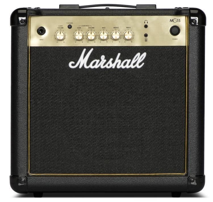 Marshall MG15G 15W Black and Gold Guitar Combo Amplifier