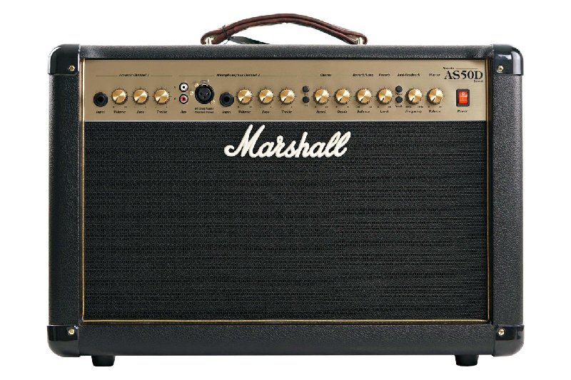 Marshall AS50D 50W Acoustic Guitar Combo Amplifier in Black