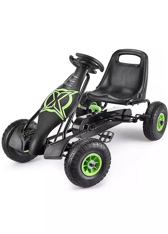 Xootz Viper Racing Go Kart - Black/Green