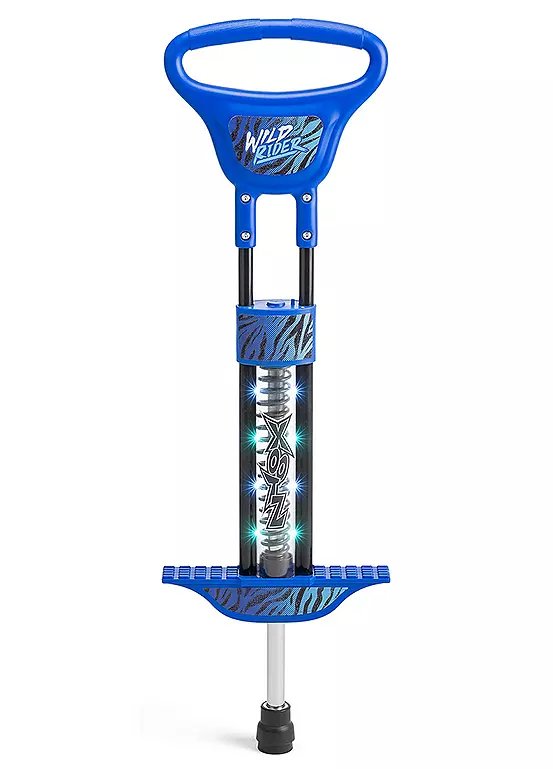 Xootz Wild Rider LED Pogo Stick - Blue Tiger Design