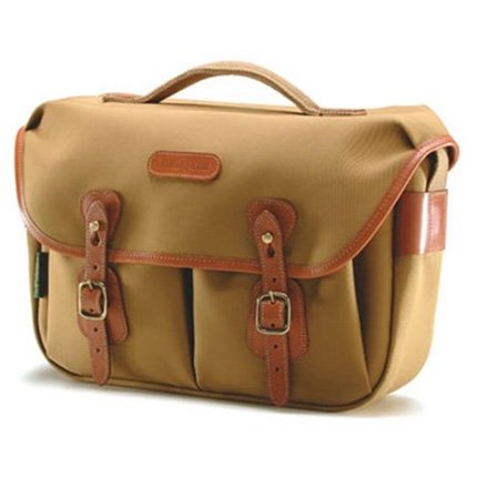 Billingham Hadley Pro Shoulder Bag in Khaki Canvas with Tan Leather