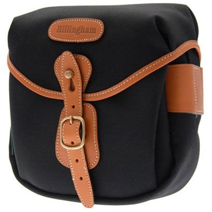 Billingham Hadley Digital Shoulder Bag - Black Canvas/Tan